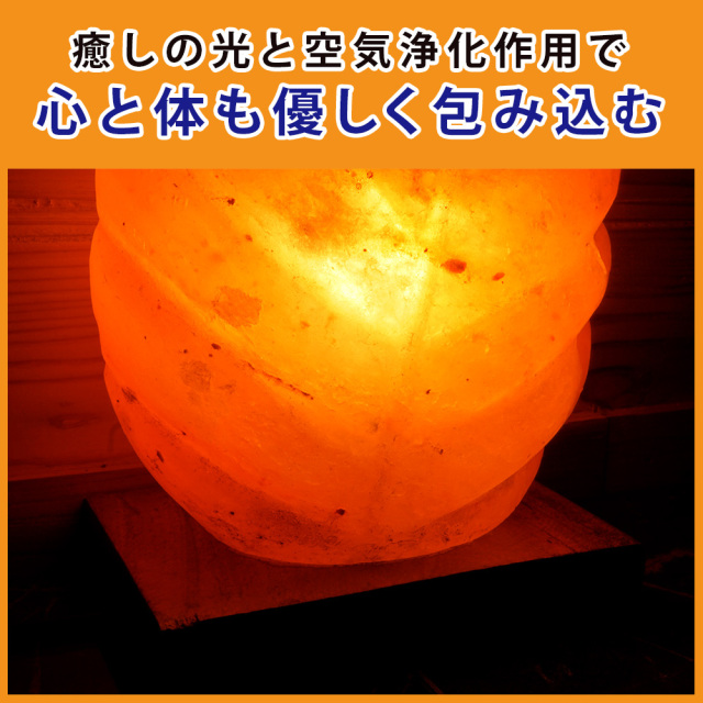 ヒマラヤ岩塩ランプ ソルトランプ リーフ型 インテリア プレゼント