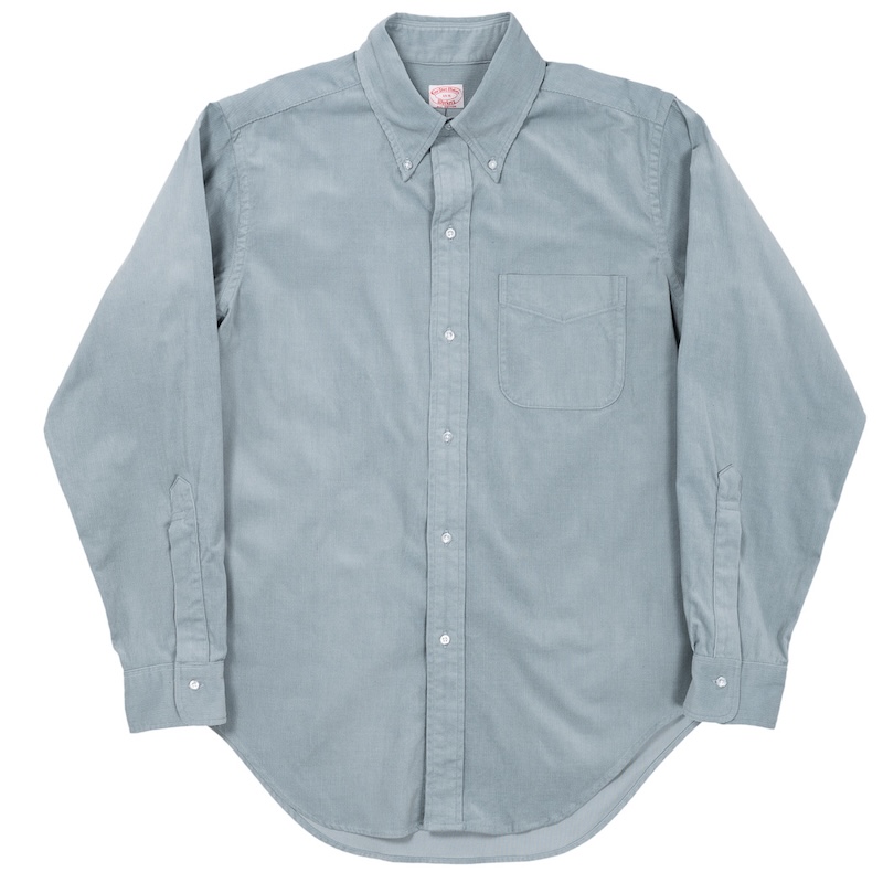 6 Button BD 5oz Corduroy Sky Blue