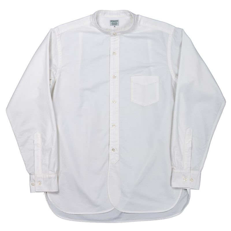 Band Collar Shirt 26AW Supima OX White