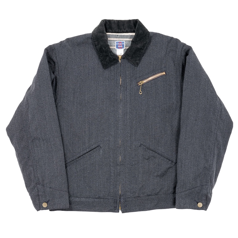 WORKERS] Blanket Lined Engineer Jacket / 10oz Black Back Denim