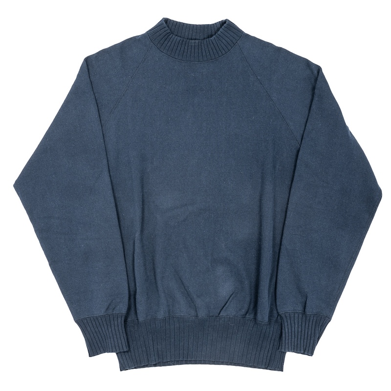 WORKERS] Cotton Raglan Sweater (2024A/W) / Faded Black【UNCLE JOHN 