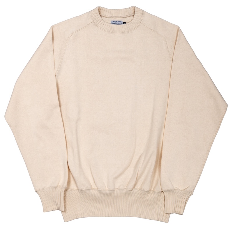 Cotton Saddle Shoulder Sweater White