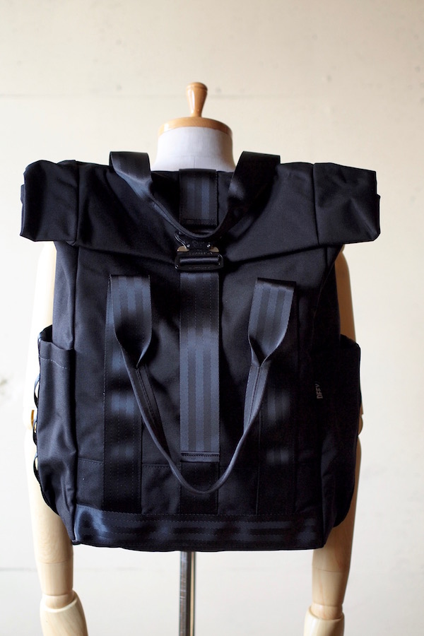 DEFY BAGS VerBockel Rolltop Pack, Black Cordura-1