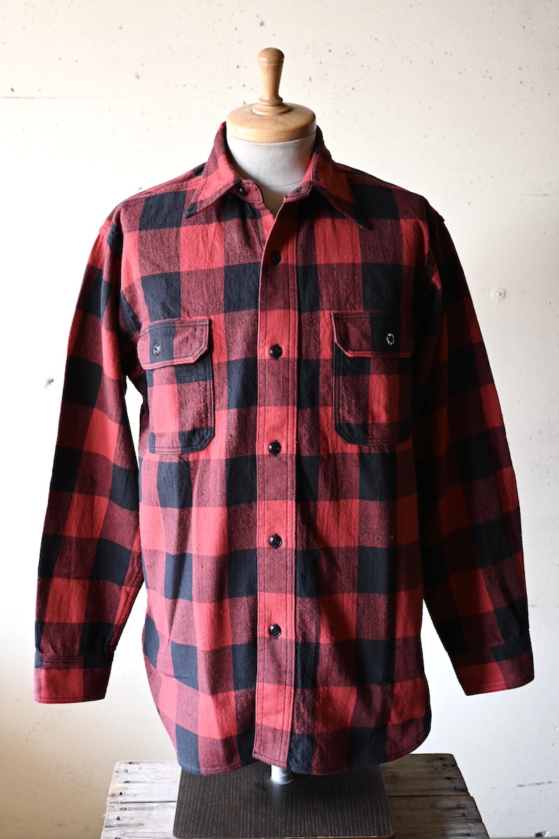 Deluxe Shirt Open Front Red Buffalo Check-1
