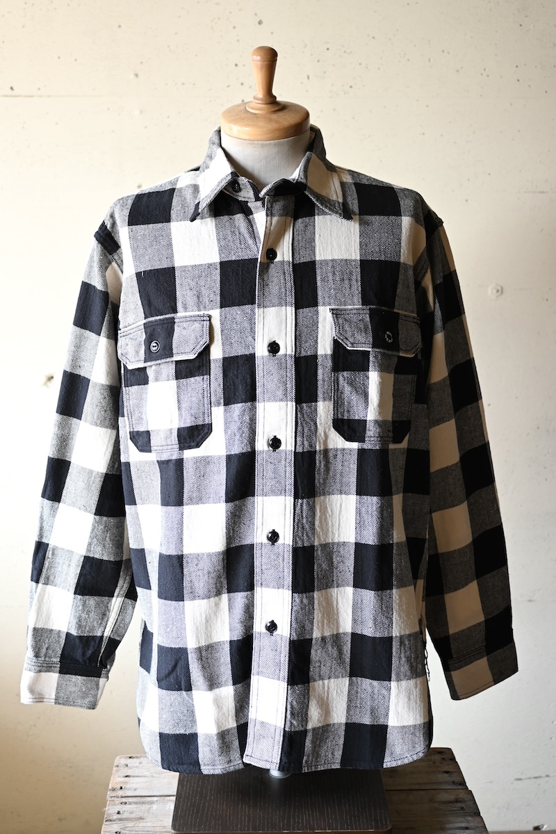 Deluxe Shirt Open Front White Buffalo Check-1