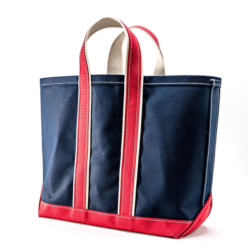 Deluxe Tote, Navy Body × Red Handle