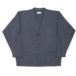 Cotton Relax Cardigan Fade Black