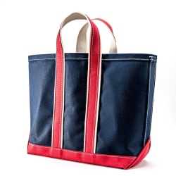 Deluxe Tote, Navy Body × Red Handle