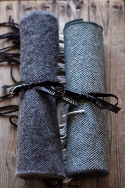 FOXFORD Lambswool Herringbone Scarf-1