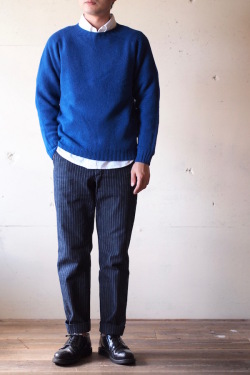 harley of scotland shetland sweater ocean force シェットランド