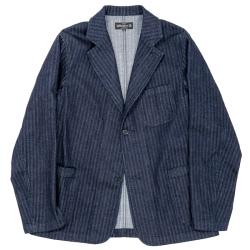 Lounge JKT 26AW Indigo Herringbone