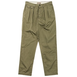 Officer Trousers 2-Tuck 8oz Hunter Green Chino