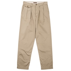 Officer Trousers 2-Tuck Khaki No.1 10oz Chino