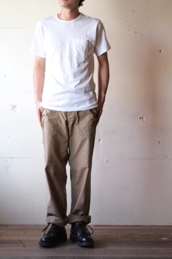 Pine Tree Co. Crew Neck Pocket Tee, White-1