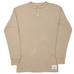 Thermal Henley Neck HONEYCOMB THERMAL Beige
