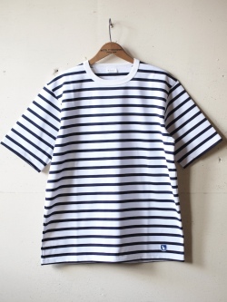 WORKERS Border Tee Crew Short (2024) Navy×White