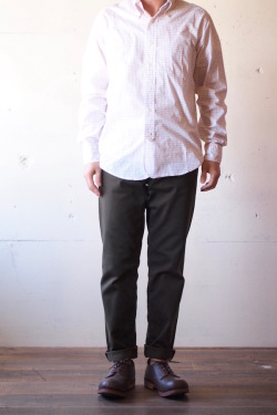 WORKERS Lot.819 Pique Pants Brown-1