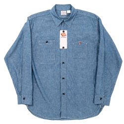 Yama-Poke Work Shirt Indigo Chambray