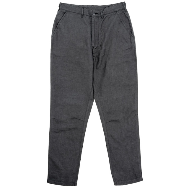 WORKERS] FWP Trousers (2024S/S)/ 5.5oz Charcoal Linen【UNCLE