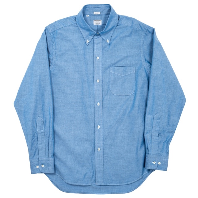 Workers ワーカーズ modified bd blue mykonos WORKERS] Modified 6 Button BD / 5.5oz Supima OX, Blue Mykonos