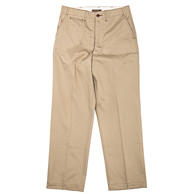 美品workersOfficerTrousersRegularFit Beige WORKERS] Officer Trousers, Vintage Fit (26SS) / 10oz Khaki No-1