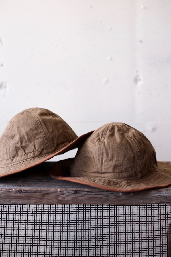 TCB jeans] 30's Hat, Brown Herringbone / US. ARMY Hat【UNCLE JOHN