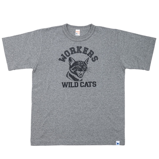 TCB JEANS WORKERS WILD CATS Tシャツ グレー XL WORKERS] WILD CAT Tee / Grey【UNCLE JOHN】通販