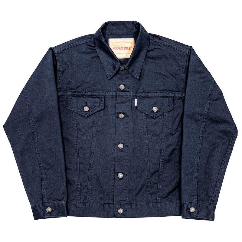 Lot.857 JKT Sanforized 10oz Double Twist Chino Dark Navy