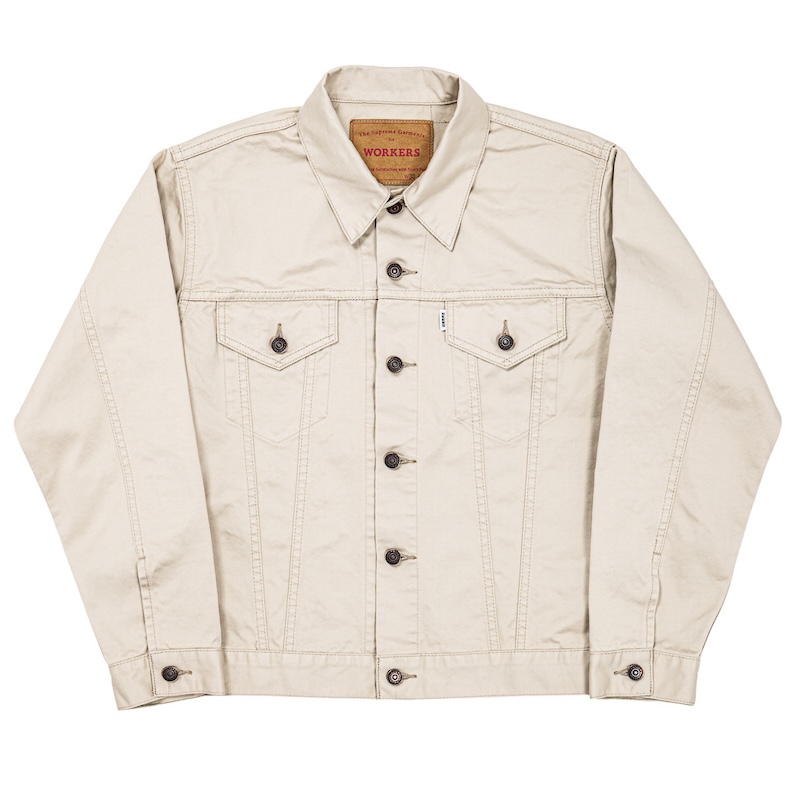 Lot.857 JKT Sanforized 10oz Double Twist Chino Oyster