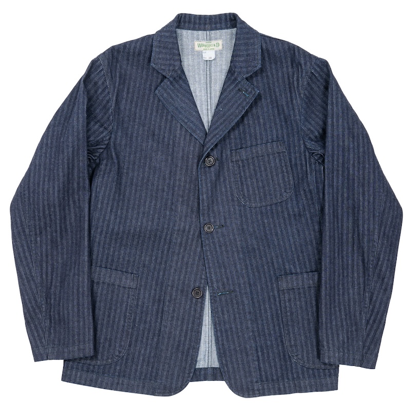 Lounge JKT Indigo Herringbone