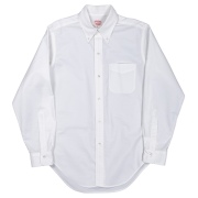 6 Button BD 5.5oz Supima OX White