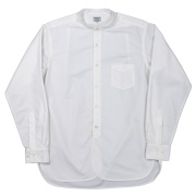 Band Collar Shirt 26AW Supima OX White