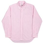 Modified 6 Button BD Supima OX Stripe Pink