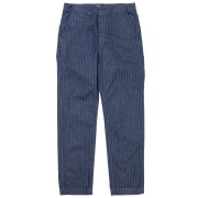 Officer Trousers Regular Type2 Indigo Herringbone