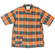 Open Collar Shirt 26SS Orange Madras