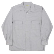 Open Collar Shirt Houndstooth
