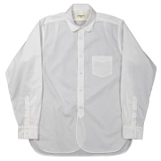 Round Collar Shirt 25AW Poplin White