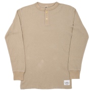Thermal Henley Neck HONEYCOMB THERMAL Beige