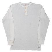 Thermal Henley Neck HONEYCOMB THERMAL White