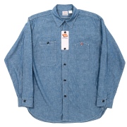 Yama-Poke Work Shirt Indigo Chambray
