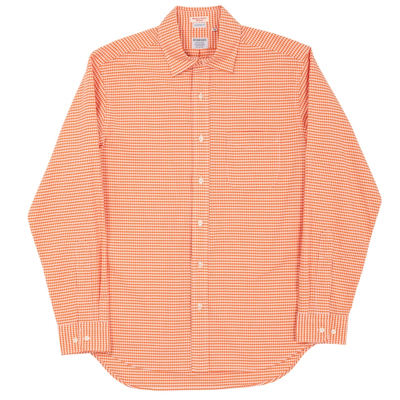 Modified Wide Spread Supima OX Orange Check
