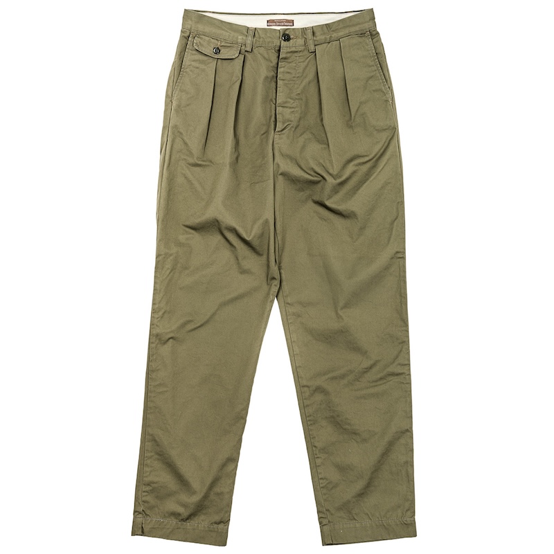 Officer Trousers 2-Tuck 8oz Hunter Green Chino