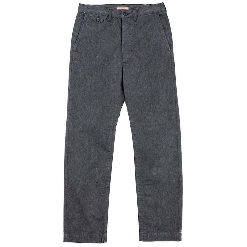 Officer Trousers Regular Fit 25AW Cotton Serge
