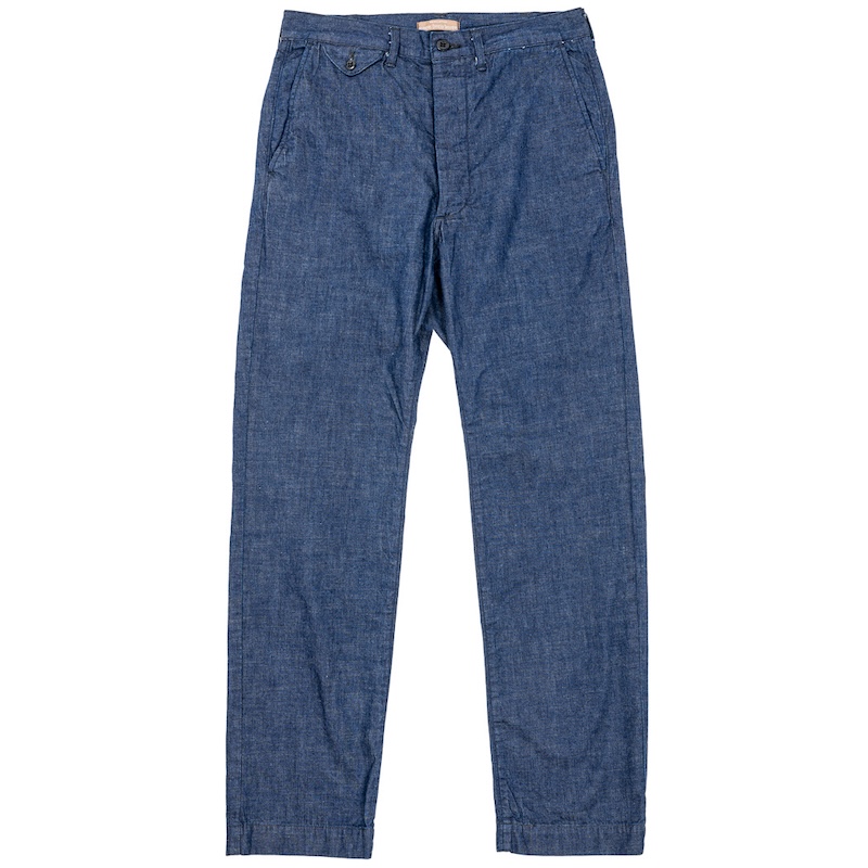 Officer Trousers Regular Fit 25AW GR Back Denim