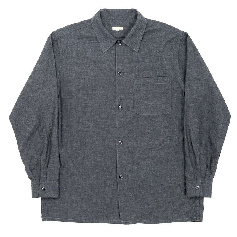 Open Collar Shirt 26AW Smoky Chambray