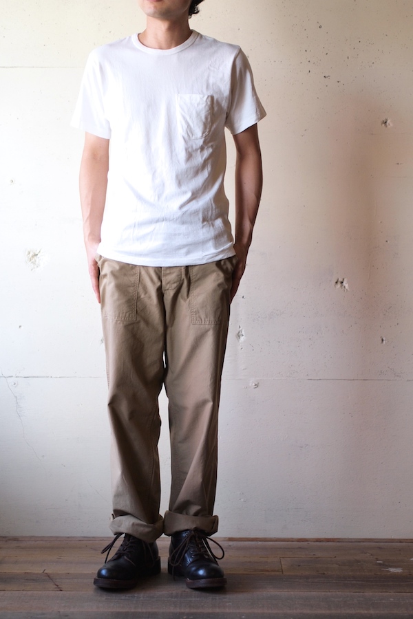 Pine Tree Co. Crew Neck Pocket Tee, White-1