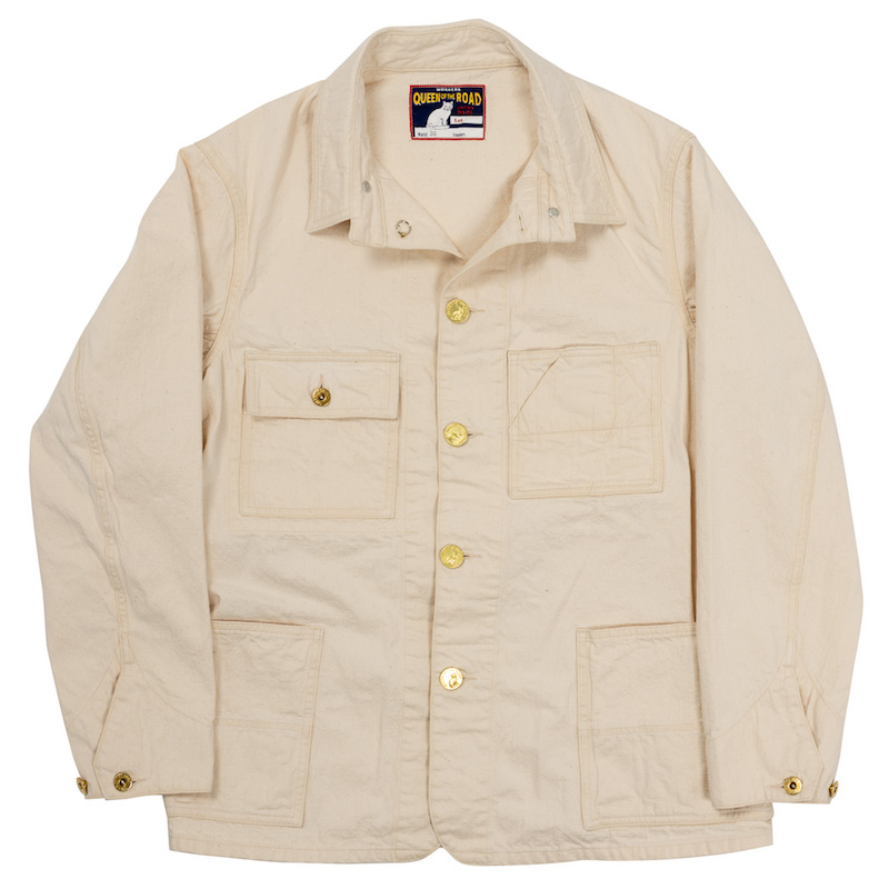 Queen of the Road Railroad JKT White Denim