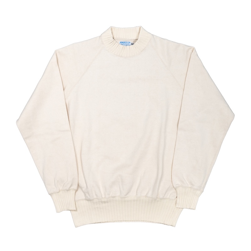 Raglan Cotton Sweater 26AW White