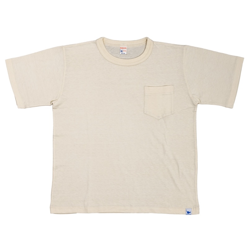 Running Cat Tee 88/12 Cotton×Rayon Ecru