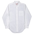 6 Button BD 5.5oz Supima OX White
